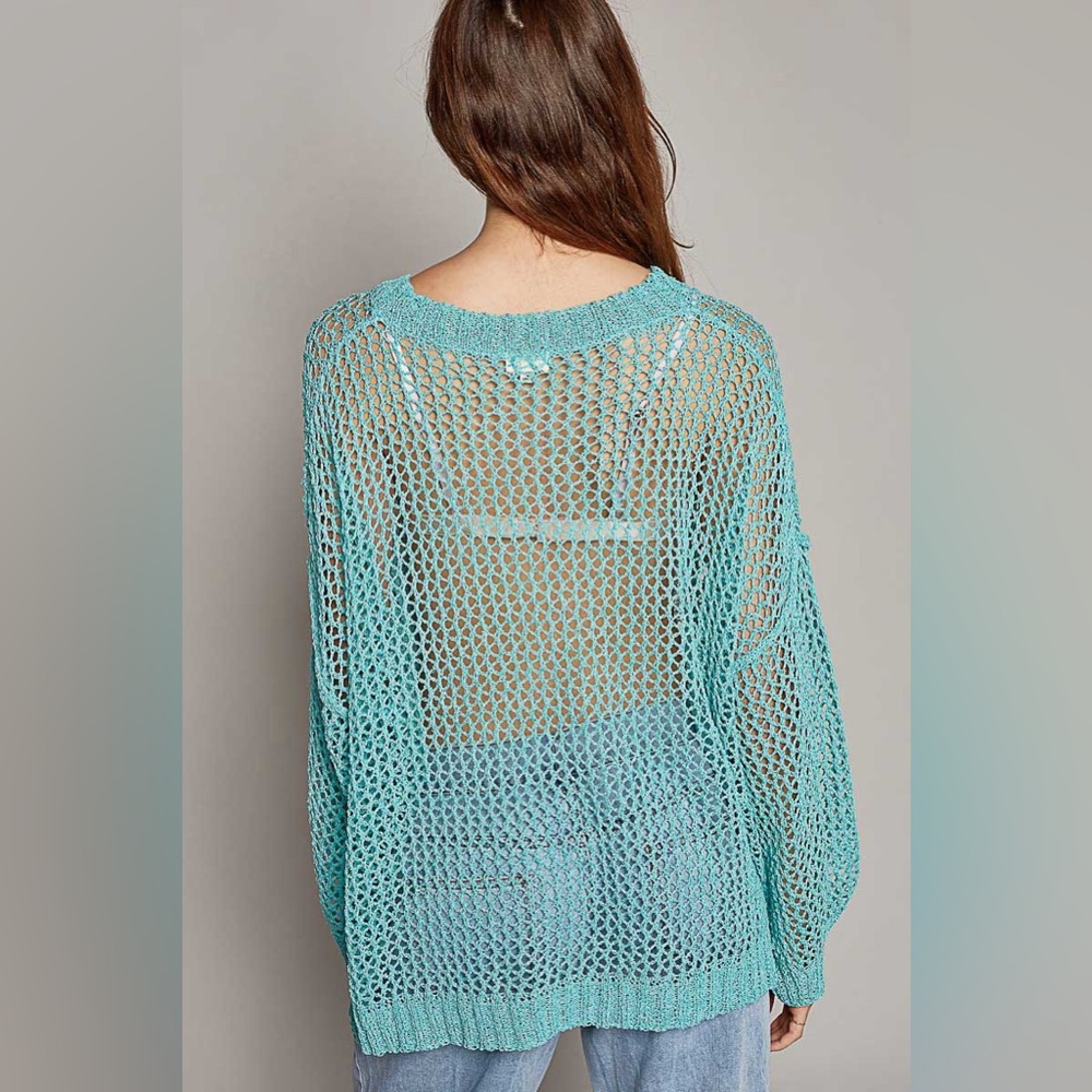 Oversized Crochet Star Sweater - POL - Picture 5 of 5
